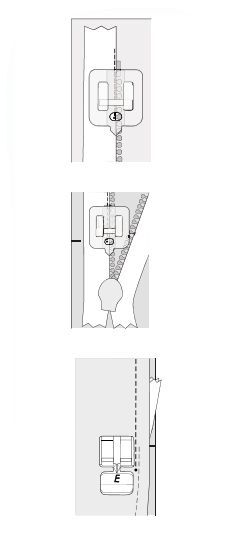 фото - 4132865-45 Лапка прозрачная для потайной молнии (все)